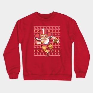 Santa Football Ugly Christmas Sweater Crewneck Sweatshirt